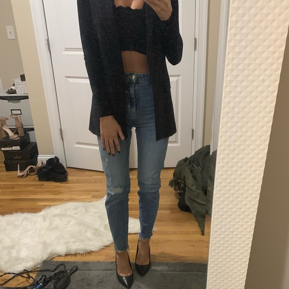 ZARA JEANS-size 0😍 HIGH RISE, GREAT DENIM QUALITY - Picture 1 of 8